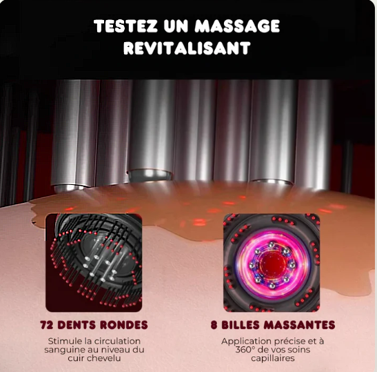 Masseur de cuir chevelu électrique